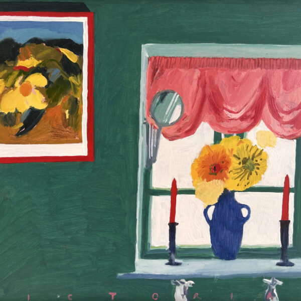 Sunflowers in the bathroom